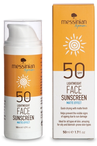 Matterende Gezichtscrème SPF50 Messinian Spa