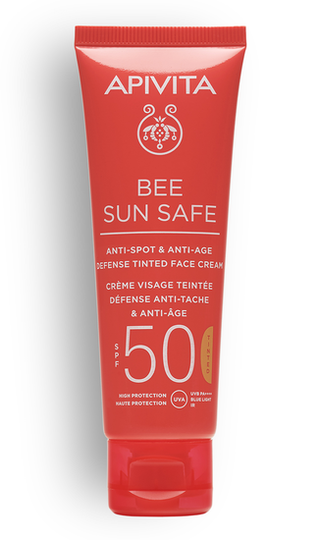 Anti-Spot & Anti-Age Defense Tinted Cream SPF50 Apivita