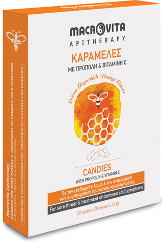 Keelpastilles Verkoudheid (sinaasappel) Macrovita