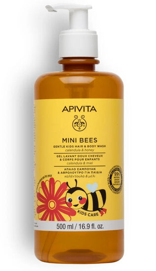 Mini Bees Douchegel-Shampoo voor Baby's en Kinderen Apivita