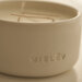 Mielēv Hand-Crafted Ceramic Candle (witte tulp/lelie/hout)