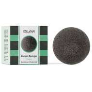 konjac Spons Bamboo Houtskool voor de Vette Huid