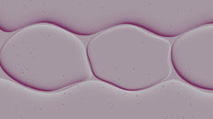 Abstract pattern of wavy pink organic shapes