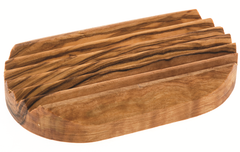 Zeephouder Olijfhout met Richels Rizes