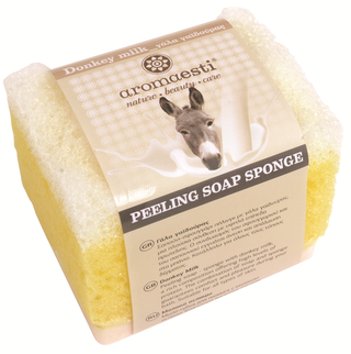 Scrubspons met Olijfzeep Ezelinnenmelk Aromaesti