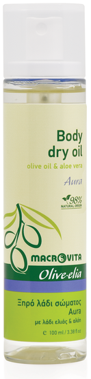 Body Dry Oil Aura met Aloë Vera Olive-elia
