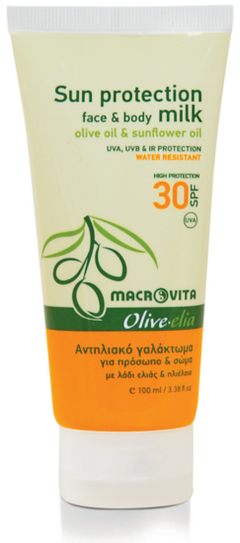 Zonnebrandmelk SPF30 (100ml) Olive-elia