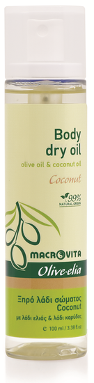 Body Dry Oil Coconut met Kokosolie Olive-elia