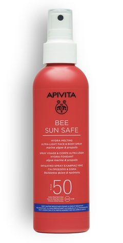 Ultra-Light Face & Body Spray SPF50 Apivita