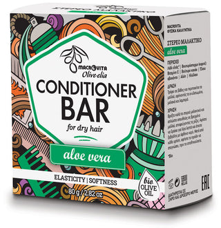Conditioner Bar voor Droog Haar (Aloë Vera) - 80 gram Olive-elia