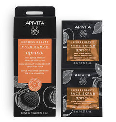 Face Scrub met Abrikozenpitolie (2 zakjes) Apivita