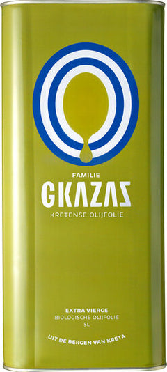 Biologische Olijfolie uit Kreta - 5 liter (Blik) Gkazas