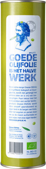 Biologische Olijfolie uit Kreta - 1 liter (Blik) Gkazas