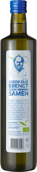 Biologische Olijfolie uit Kreta - 750 ml (Glas) Gkazas