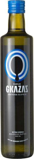 Biologische Olijfolie uit Kreta - 500 ml (Glas) Gkazas