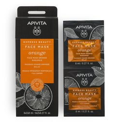 Face Mask voor een Stralende Huid (Sinaasappel) (2 zakjes) Apivita