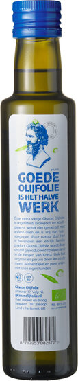 Biologische Olijfolie uit Kreta - 250 ml (Glas) Gkazas