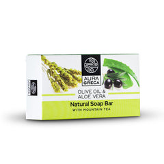 Pure Olijfoliezeep Griekse Bergthee Aura Greca