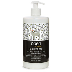 Open Badschuim / Douchegel Donkey Milk & Honey (750ml) Open Cosmetics