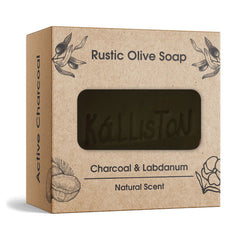 Rustieke Olijfzeep met Houtskool en Labdanum Kálliston
