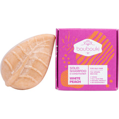 Shampoo & Conditioner Bar White Peach (vet haar)