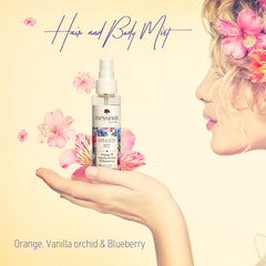 Hair & Body Mist Sinaasappel, Vanille & Bosbes Messinian Spa