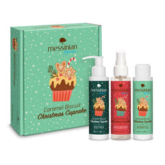 Caramel Biscuit Christmas Cupcake Gift Set 3 in 1