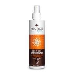 Deep Tanning Oil SPF15 (250ml) Messinian Spa
