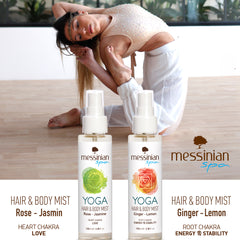 Yoga Hair & Body Mist Rozen-Jasmijn (Heart Chakra) Messinian Spa