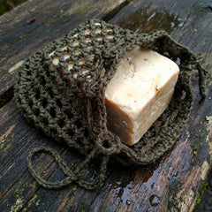 Biologisch Zeep en Shampoo Bar Zakje MetOlijf