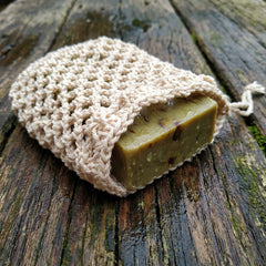 Biologisch Zeep en Shampoo Bar Zakje MetOlijf