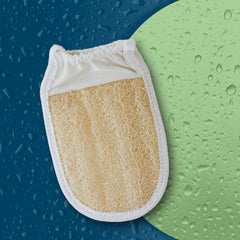 Loofah Scrubhandschoen met washand Mythos