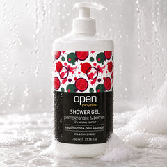 Open Badschuim / Douchegel Pomegranate & Berries